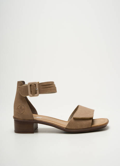 Sandales/Nu pieds beige RIEKER pour femme