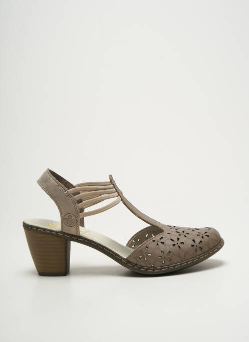 Sandales/Nu pieds marron RIEKER pour femme