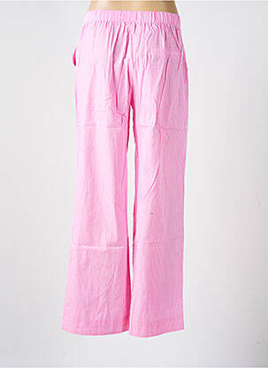 Pantalon large tissage popeline taille normale rose GRACE & MILA femme