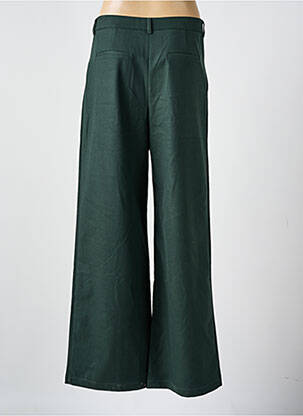 Pantalon large fermeture zippée sous rabat boutonné taille normale vert LA PETITE ETOILE femme