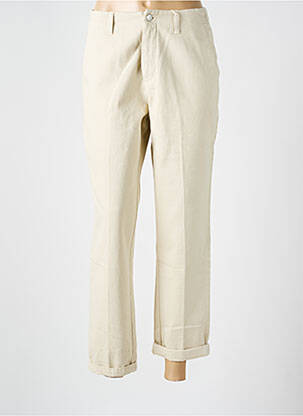 Jeans coupe droite taille normale taille normale beige LABDIP femme