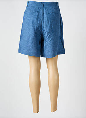 Bermuda taille haute taille haute bleu MKT STUDIO femme