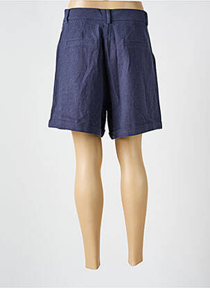Short fermeture zippée sous rabat avec crochet taille normale bleu FRNCH femme