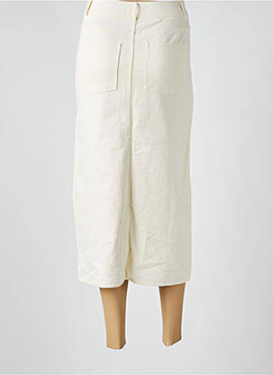 Jupe longue coupe droite beige GRACE & MILA femme