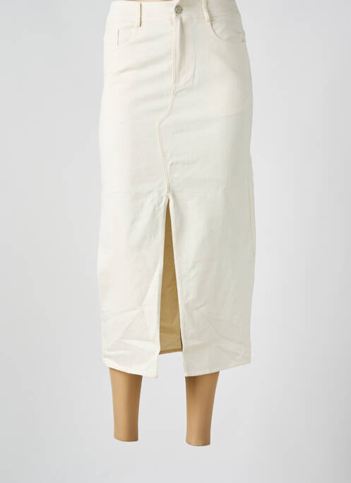 Jupe longue beige GRACE & MILA pour femme