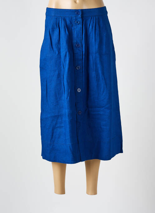 Jupe mi-longue bleu ZYGA pour femme