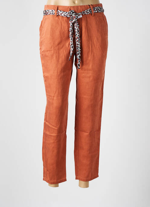 Pantalon slim marron LABDIP pour femme