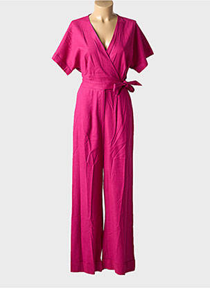Combi-pantalon manches courtes manches courtes rose FRNCH femme