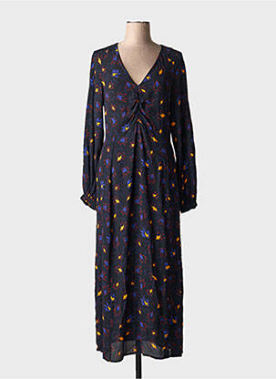 Robe longue manches longues manches longues noir OTTOD'AME femme