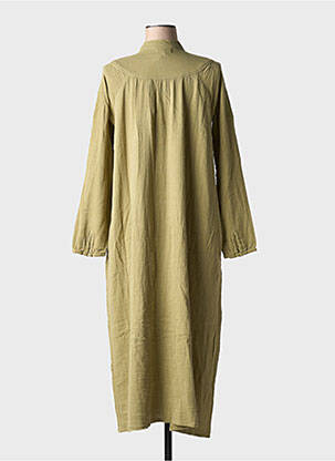 Robe longue manches longues manches longues vert CHICOSOLEIL femme