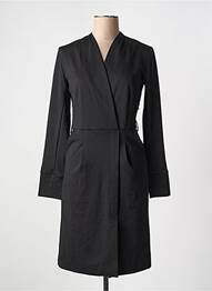 Robe mi-longue manches longues manches longues noir CREAM femme