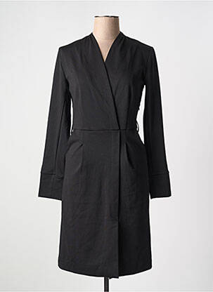 Robe mi-longue manches longues manches longues noir CREAM femme
