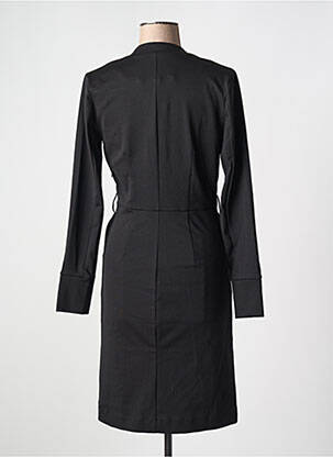 Robe mi-longue manches longues manches longues noir CREAM femme