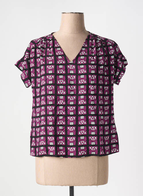 Blouse violet LA FEE MARABOUTEE pour femme