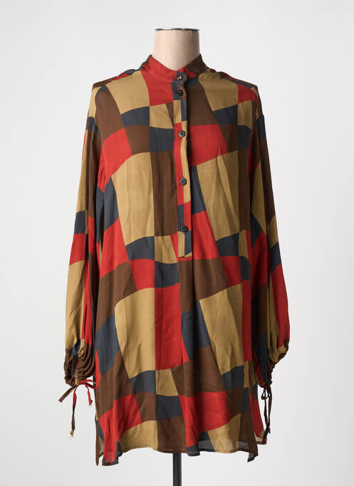 Robe courte marron OTTOD'AME pour femme