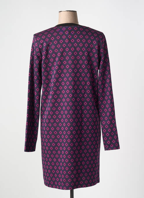 Robe courte violet LA FEE MARABOUTEE pour femme