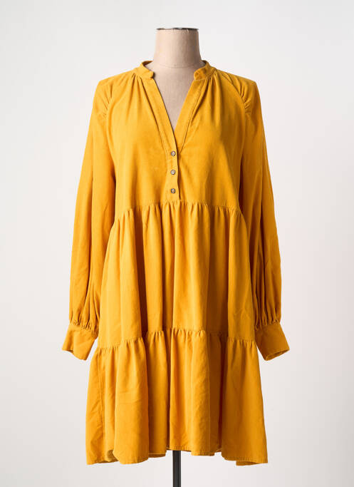 Robe mi-longue jaune OTTOD'AME pour femme
