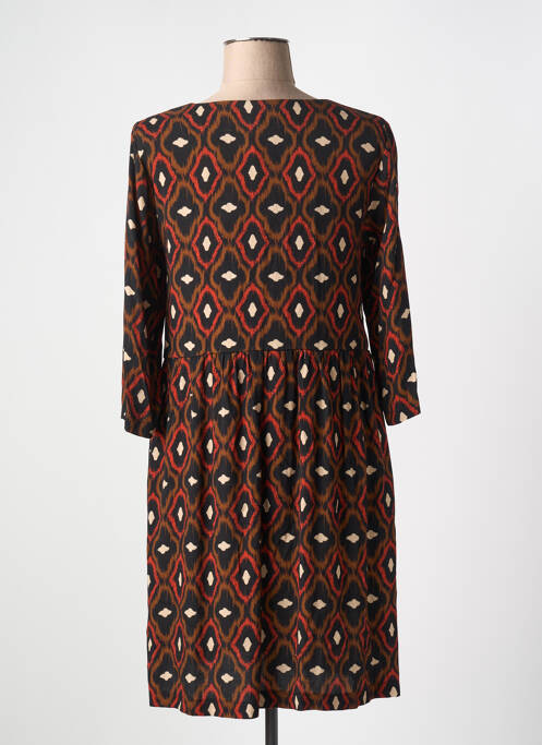 Robe mi-longue marron LA FÉE ATELIER BY LA FÉE MARABOUTÉE pour femme