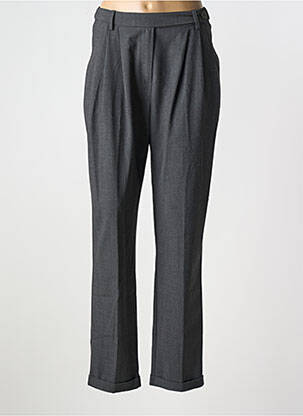 Pantalon droit stretch taille normale gris O'MER femme