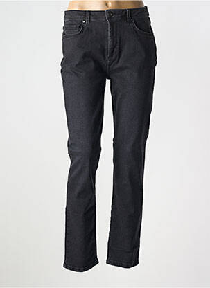 Jeans coupe slim noir LA FEE MARABOUTEE pour femme