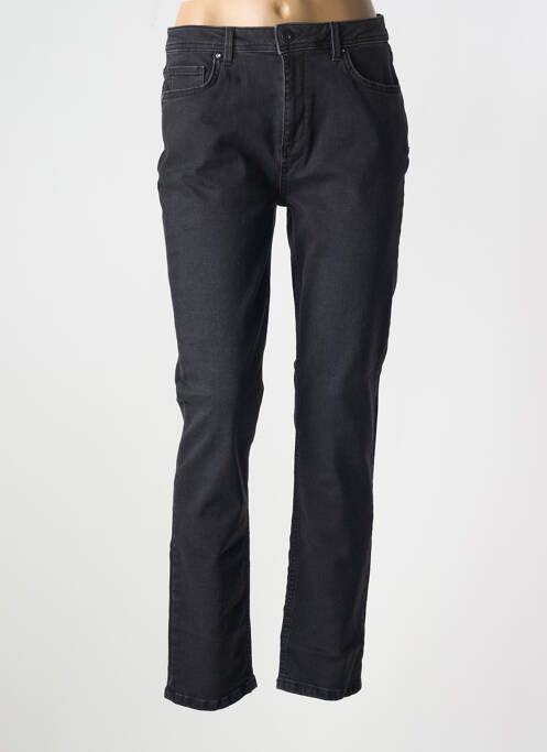 Jeans coupe slim noir LA FEE MARABOUTEE pour femme