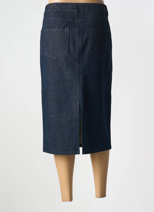 Jupe mi-longue bleu LA FEE MARABOUTEE pour femme