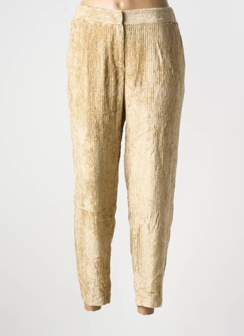 Pantalon droit beige OTTOD'AME pour femme