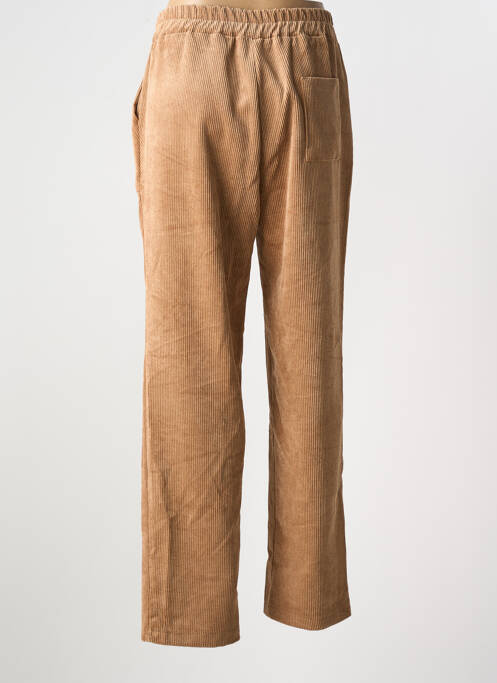 Pantalon droit marron LA FEE MARABOUTEE pour femme
