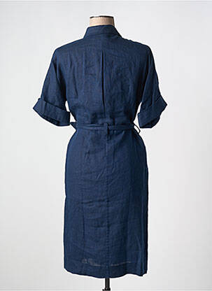 Robe mi-longue sans manche sans manche bleu ZYGA femme