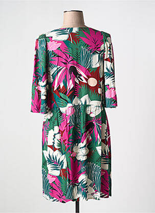 Robe courte manches courtes manches courtes vert DES PETITS HAUTS femme