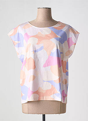 T-shirt imprimé fantaisie manches courtes orange DES PETITS HAUTS femme