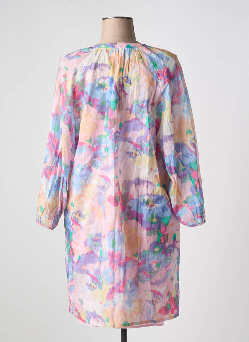 Robe mi-longue rose DES PETITS HAUTS pour femme