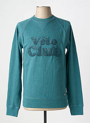 Pull col rond manches longues vert FAGUO homme