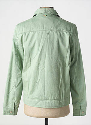 Veste casual poignets boutonnés avec fente vert FAGUO homme