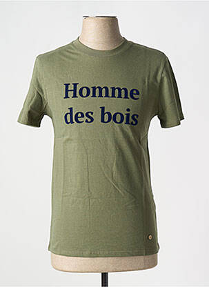 T-shirt coupe cintrée manches courtes vert FAGUO homme