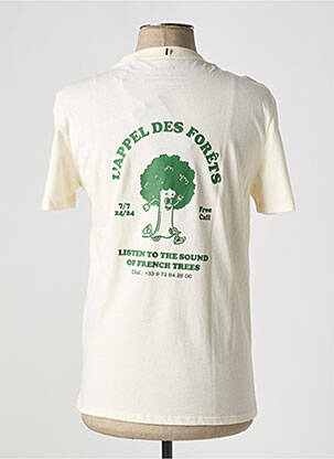 T-shirt coupe cintrée manches courtes beige FAGUO homme