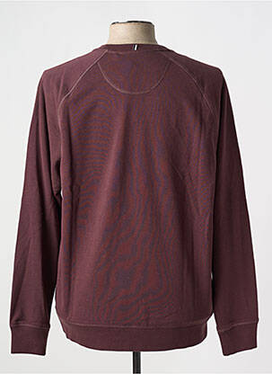 Pull col rond manches longues violet FAGUO homme