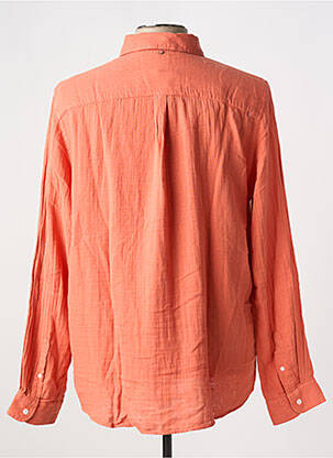 Chemise manches longues coupe droite orange FAGUO homme
