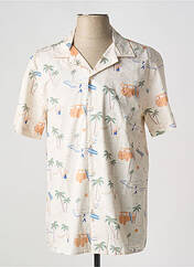 Chemise manches courtes beige FAGUO pour homme seconde vue