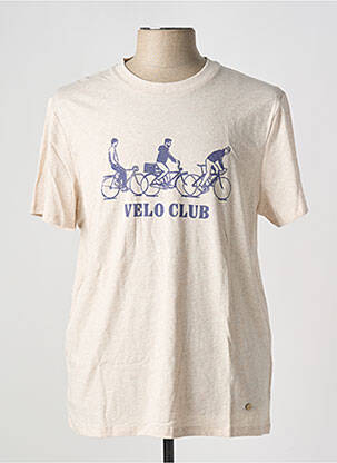 T-shirt beige FAGUO pour homme