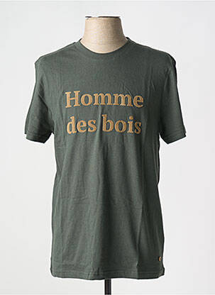 T-shirt vert fonce FAGUO pour homme