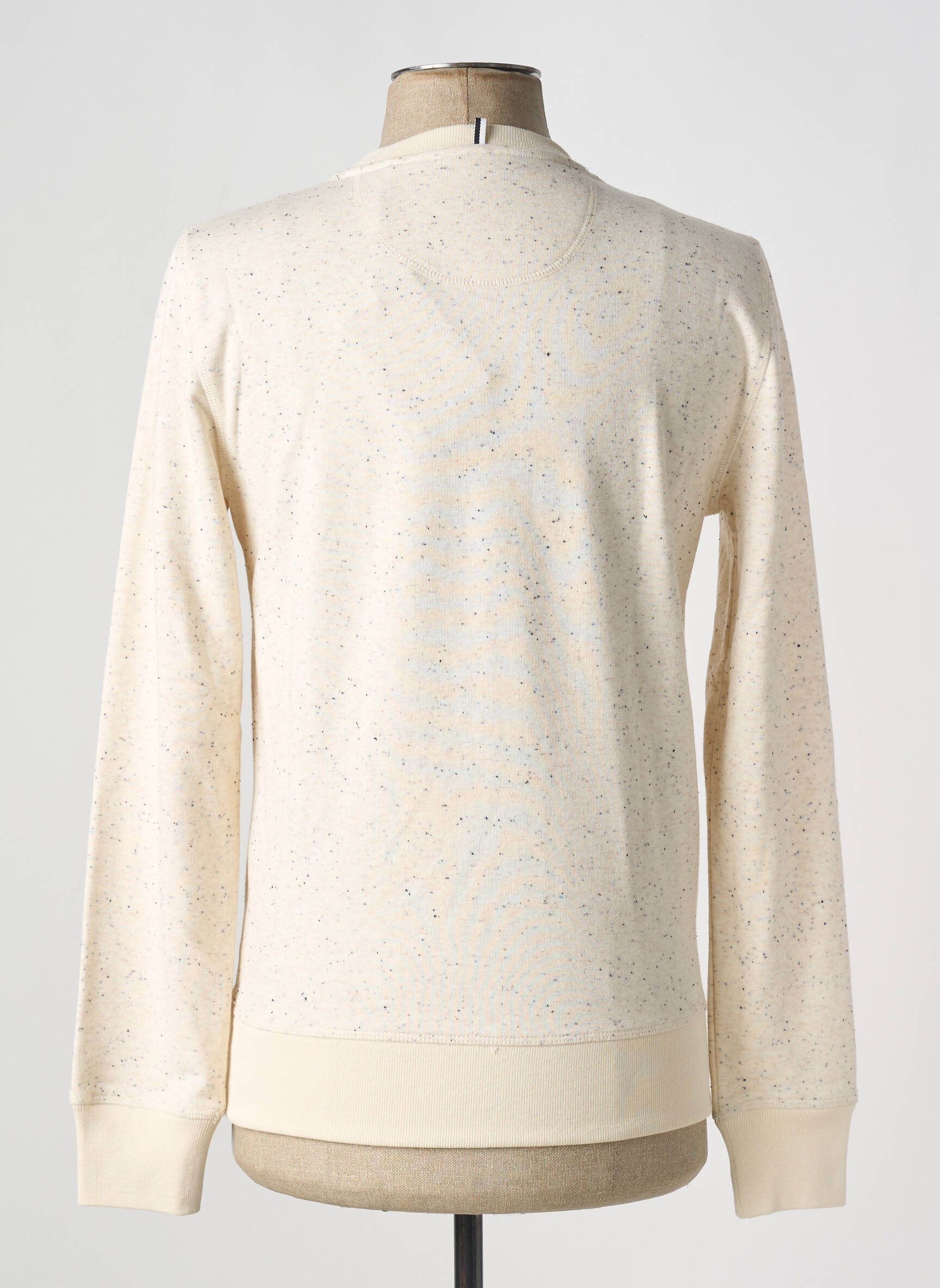 Sweat-shirt tissage jersey manches longues beige FAGUO homme