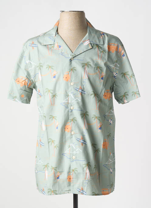 Chemise manches courtes vert FAGUO pour homme