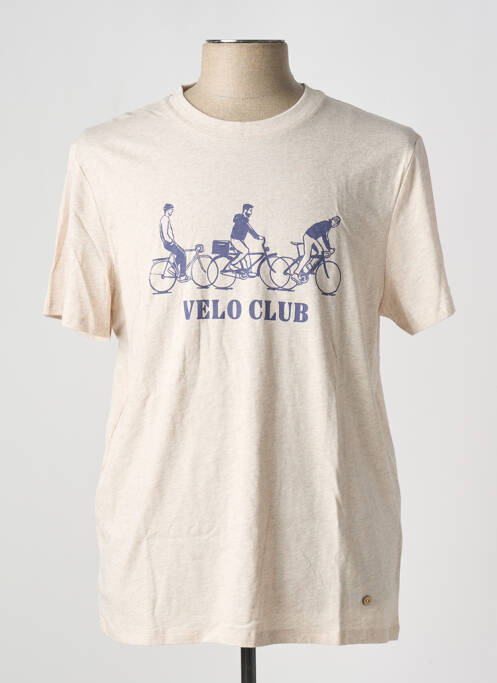 T-shirt beige FAGUO pour homme