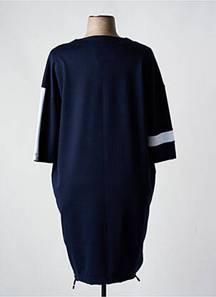 Robe mi-longue manches 3/4 manches 3/4 bleu SEE YOU femme