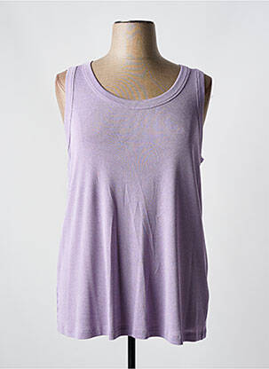 Débardeur coupe droite sans manche violet SEE YOU femme