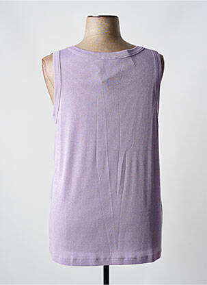 Débardeur stretch sans manche violet SEE YOU femme