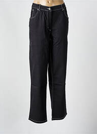 Jeans coupe droite stretch taille normale noir NO SECRET femme