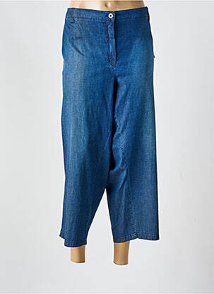 Pantalon 7/8 stretch taille normale bleu KJBRAND femme