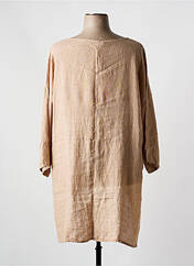 Tunique manches longues beige SOPHIA CURVY pour femme seconde vue